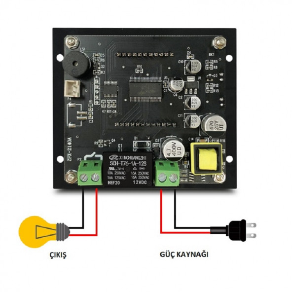 ZFX-W1412A 220Volt 16A LCD  Pano Tip Termostat Kuluçka Makinalarına Uygun - 3