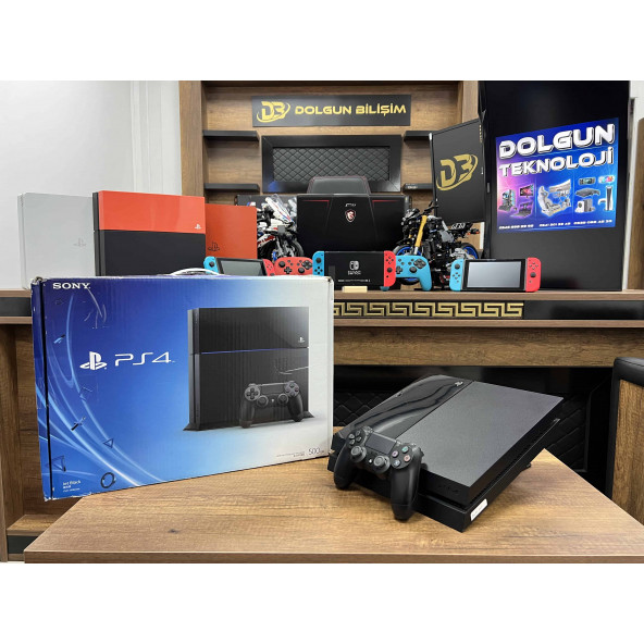 PlayStation 4 Parlak Kutulu 500 GB Tek Kol  playstation 4 - PlayStation4 - Ps4 - ps4 (İKİNCİ EL)