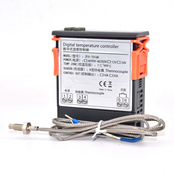 ZFX-7016K 220V 0-1000 C 30A Yüksek Derece Termostat - 4