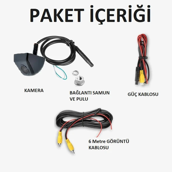 Yate10 Dinamik Hareketli Çizgili Trajectory Tecnology Geniş Açı Arka Görüş Kamerası - 4
