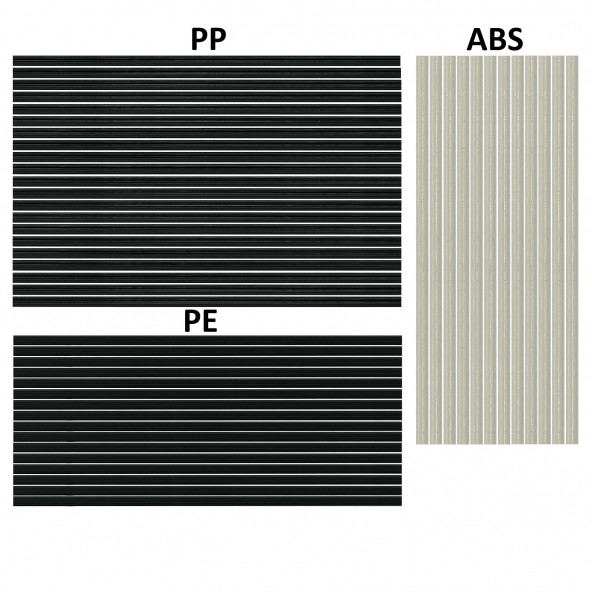 YATE10 50x Set PP ABS PE Plastik Kaynak Çubuğu - 2
