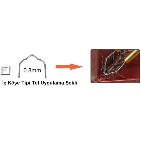 YATE10 200 Adet 0,8mm İç Köşe Kaynak Zımba Teli - 2