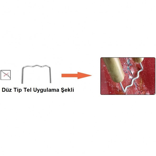 YATE10 200 Adet 0,8mm Düz Tip Kaynak Zımba Teli - 2