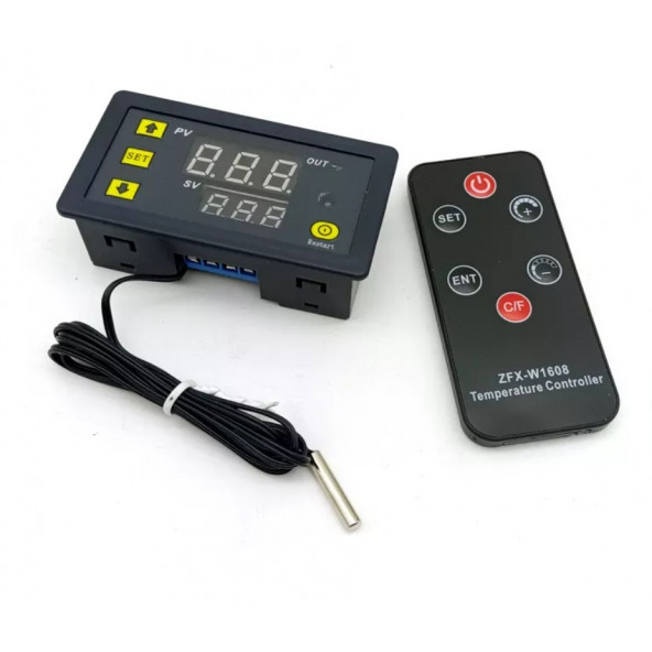 W3231 12Volt 1500w  Uzaktan Kumandalı Termostat - 2