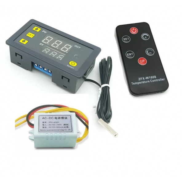 YATE10 W3231 220volt 1500w Uzaktan Kumandalı Termostat - 4