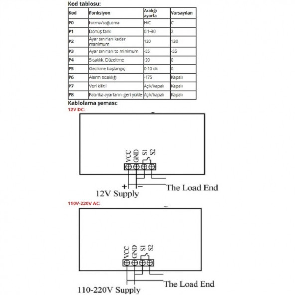 W3230 12Volt 1500W Termostat kuluçka Uygun Hassas - 3