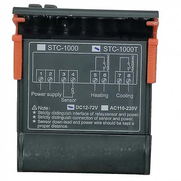 Yate10 STC-1000T 24v-72v 10A Özel Üretim Dijital Termostat+Yedek Prob - 2