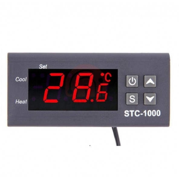 STC-1000T 12v-72v 10A Özel Üretim Dijital Termostat+Yedek Prob