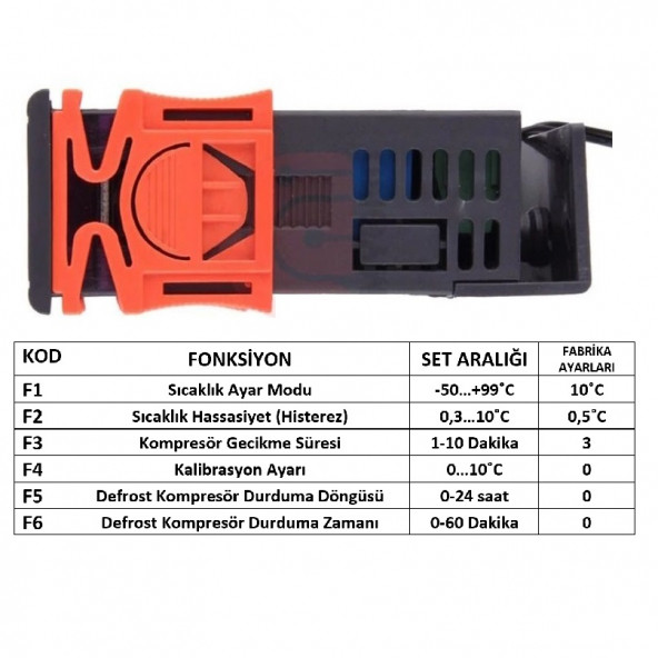 STC-1000T 12v-72v 10A Özel Üretim Dijital Termostat+Yedek Prob - 4