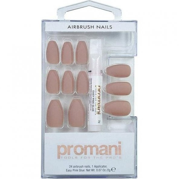 Promanı Pr-5017 Takma Tırnak Seti, Bej ürün görseli