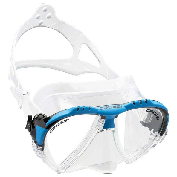 Cressi Matrix Dalış Maskesi  CLEAR-BLUE
