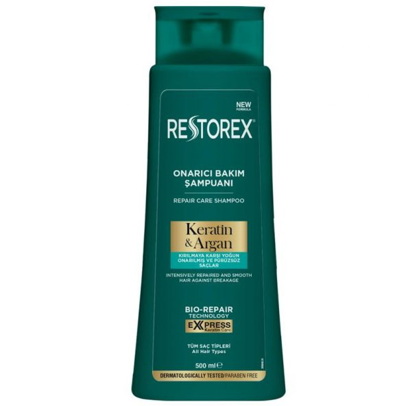 Restorex Şampuan 500ml Keratin & Argan