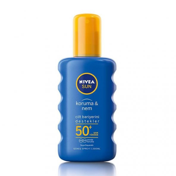 Nivea Sun Güneş Koruyucu Sprey 200ml Spf 50+  Koruma & Nem