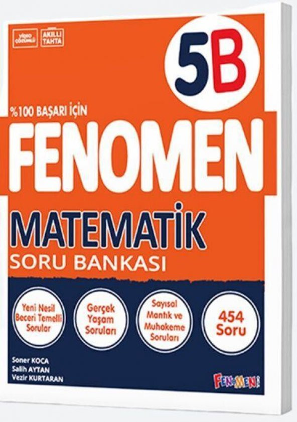 5. Sınıf Matematik B Fenomen Soru Bankası Fenomen Okul Yayınları