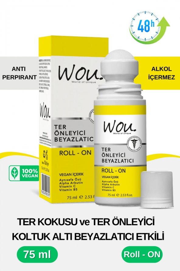 Wou Ter Önleyici Beyazlatıcı Roll - On 75 ml