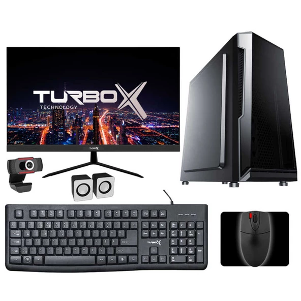 Turbox Tx4495 i5 3470 16GB Ram 256GB SSD 21.5 inç FHD Monitör Masaüstü Ev Ofis Okul Bilgisayarı