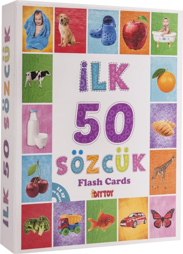 İlk 50 Sözcük Kart Bebekler İçin Öğrenme Konuşma Yardımcı Flash Cards - 3
