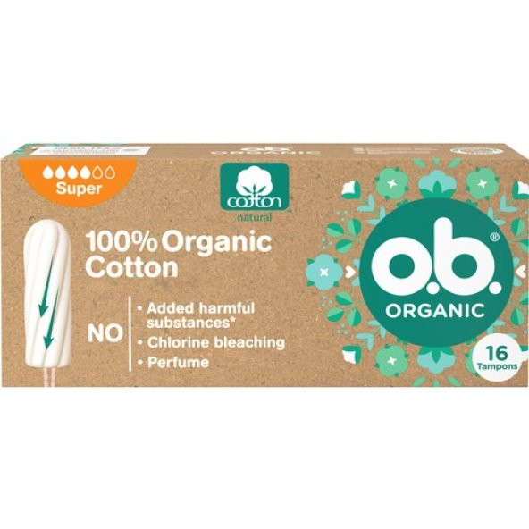 O.B. O.b Organic Super Tampon 16lı Paket