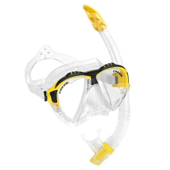 Cressi Matrix Maske Gamma Şnorkel Seti  CLEAR-YELLOW - 1