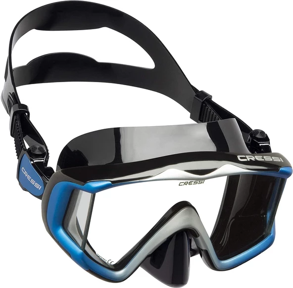 Cressi Liberty Triside Dalış Maskesi  BLACK - BLUE - 2