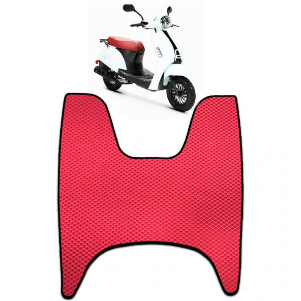 Bod Küba Blueberry 50 lik Motor 3D Havuzlu Paspas Kırmızı ürün görseli