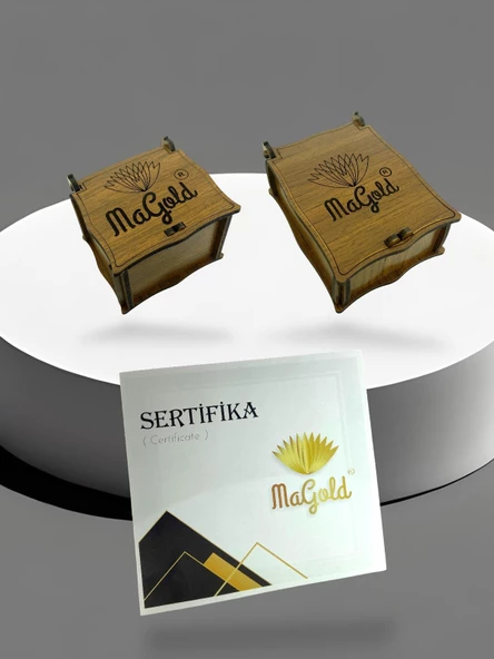 Aynalı Bakla Unisex 8 mm 14 Ayar Altın Alyans Yüzük - Resim 5