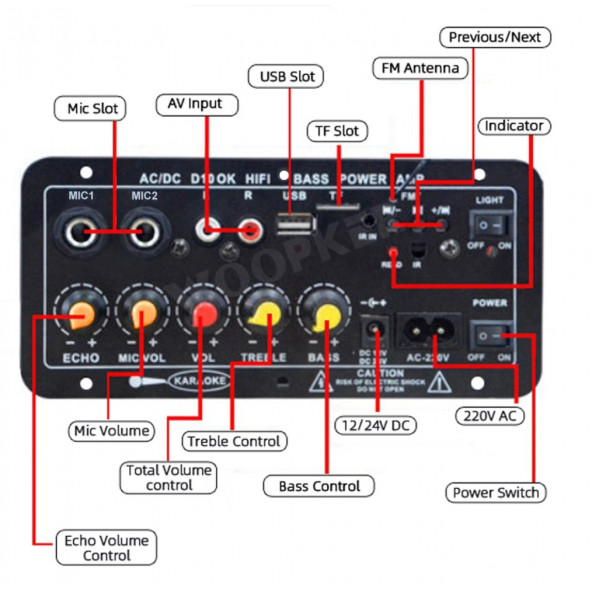 Oto&Motorsiklet&Ev Subwoofer Amfi-Equalizer - 3