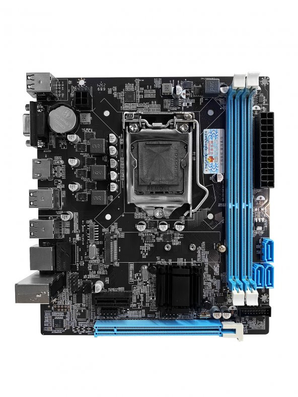 HUANANZHI H61M-VH LGA1155 2-3. NESİL DDR3 HDMI VGA M.2 mATX OYUNCU ANAKART - 2
