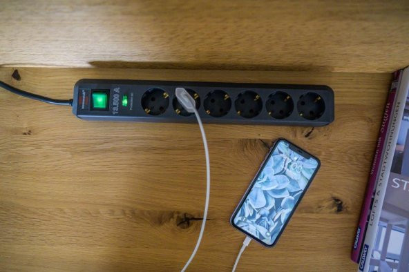 Brennenstuhl Eco-Line Serisi 13.500 A 6 Soketli Akım Korumalı Uzatma Priz 1.5 Metre - Resim 5