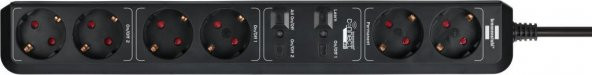 Brennenstuhl Eco-Line WiFi Özellikli Ses Kontrollü 6 Soketli 1.5 Metre Kablolu Zamanlayıcı Güç Şeridi - Resim 2