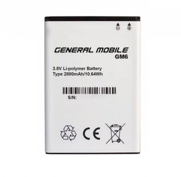 General Mobile Gm 6 2800 Mah Batarya