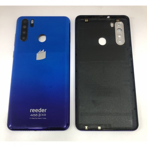 Gmr Reeder P13 Blue Max Orjinal Arka Pil Kapağı Kamera Lensi yok - Resim 2