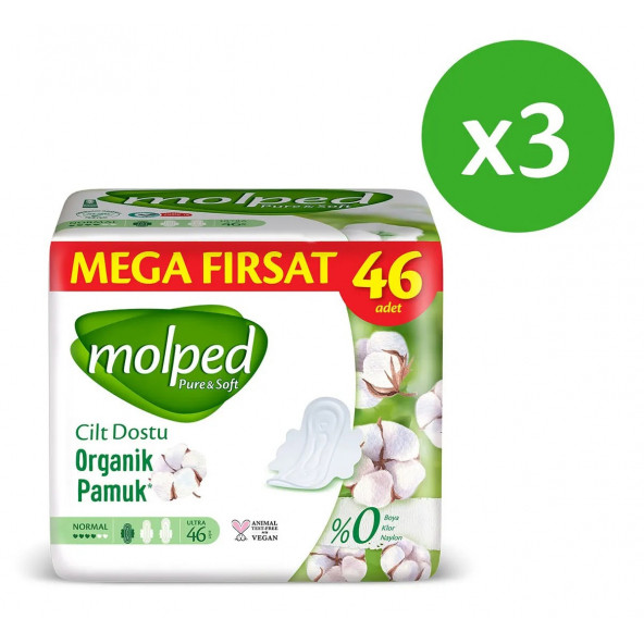 Molped Pure&soft Hijyenik Ped Normal Süper Mega Paket 138 Adet - 2