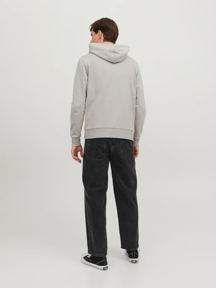 JACK JONES Köpek Desenli Kapüşonlu Erkek Sweatshirt 12244219 - Resim 2