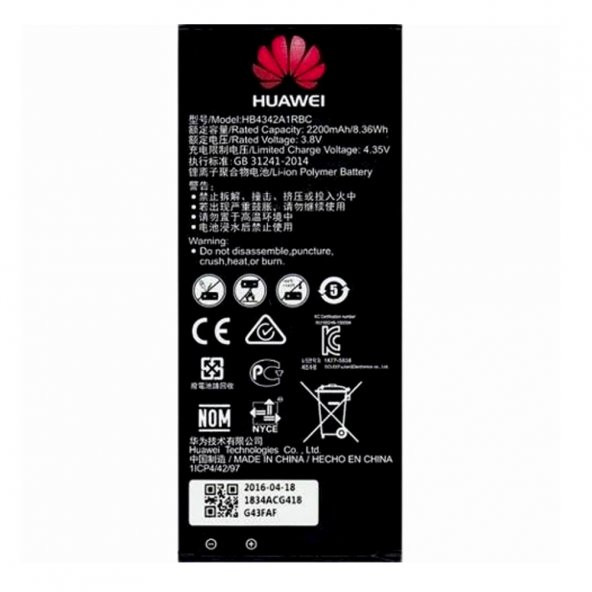 Huawei Honor 4A Batarya Pil Hb4342A1Rbc