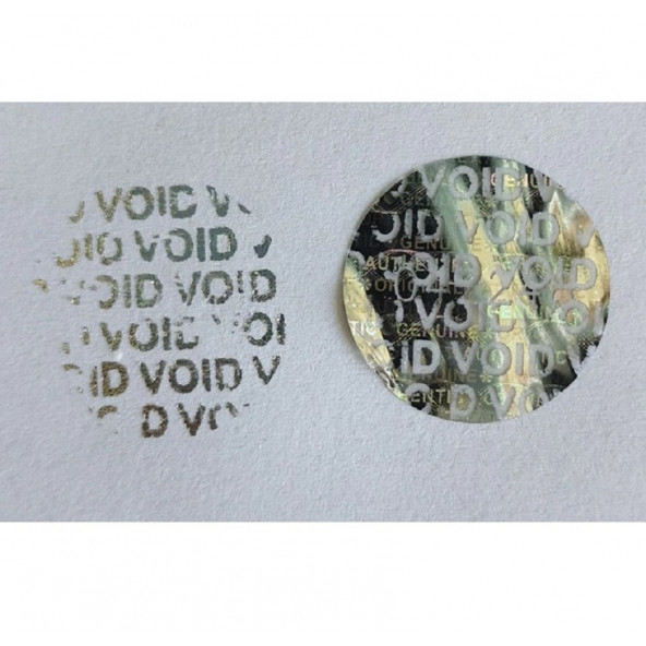 Yate10 Hologramlı Garanti Etiketi Seri Numaralı 2 Cm 49 Adet - 2