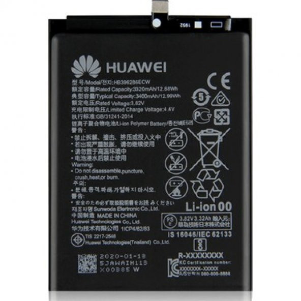 Huawei P Smart Psmart 2019 Hb396286Ecw Batarya Pil