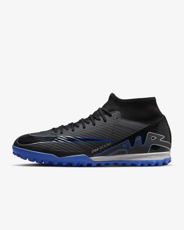 Nike Zoom Mercurial Superfly 9 Academy Tf Erkek Siyah Halı Saha Ayakkabısı DJ5629-040