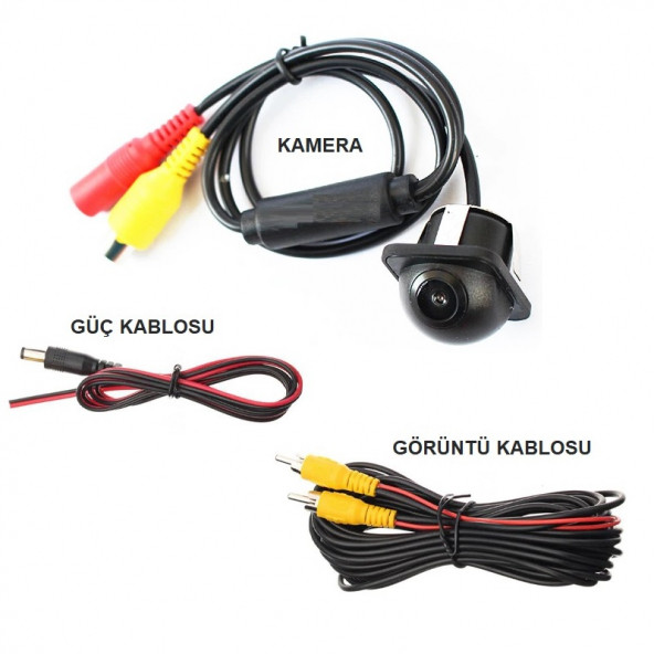 Yate10 Dinamik Hareketli Çizgili Trajectory Tecnology Arka Görüş Kamerası - 3