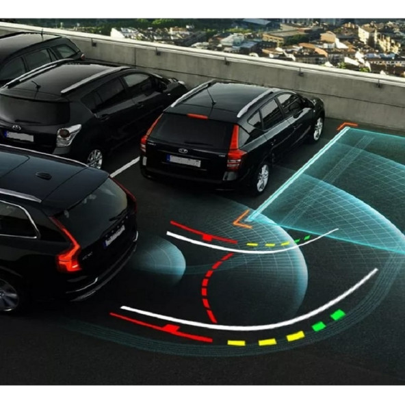 Yate10 Dinamik Hareketli Çizgili Trajectory Tecnology Arka Görüş Kamerası - 5
