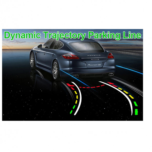 Yate10 Dinamik Hareketli Çizgili Trajectory Tecnology Arka Görüş Kamerası - 6