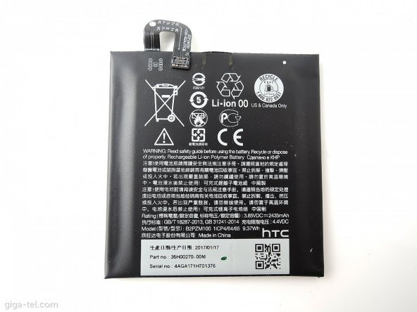 Htc U Play Pil Batarya