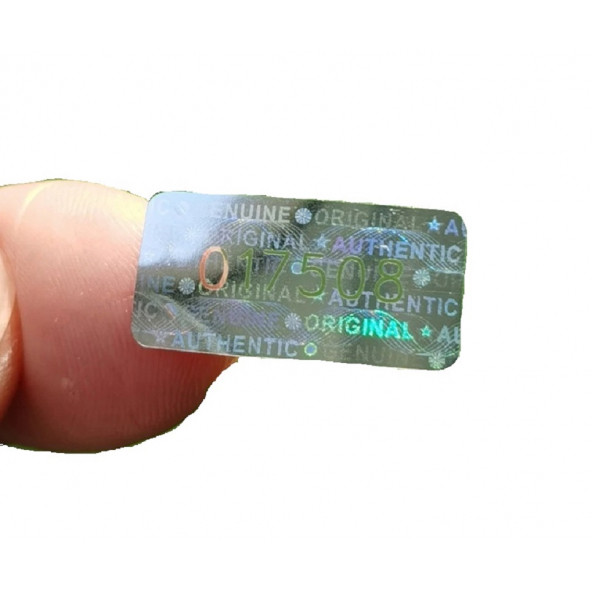 980 adet 1x2cm Hologramlı Garanti Etiketi Seri Numaralı - 2