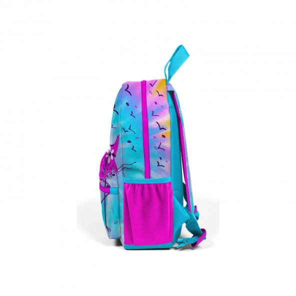 Coral High Mavi Pembe Flamingo Desenli Iki Bölmeli Anaokul Sırt Çantası 23530 - 2