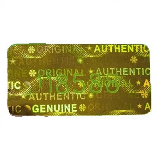 98 adet 1x2cm Altın Hologramlı Garanti Etiketi Seri Numaralı - 2