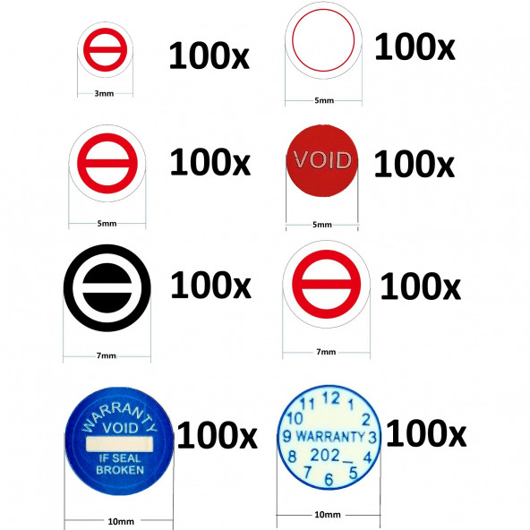 Yate10 800 Adet Set 3-10mm Vida,Tarih,Garanti Etiketi Seti - 2