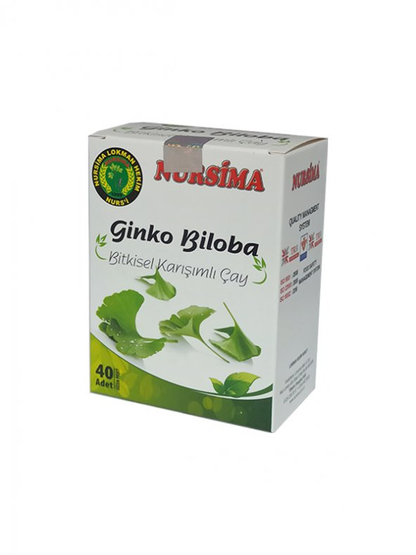 NURSİMA Ginko Blobalı Bitkisel Karışımlı Çay 40 Adet Süzen Poşet