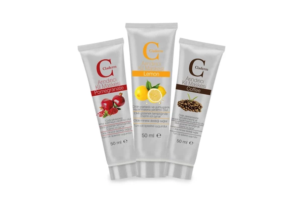 Claderm 50ml 3'lü (Pomegranate-Lemon-Coffee) Avantaj Paketi