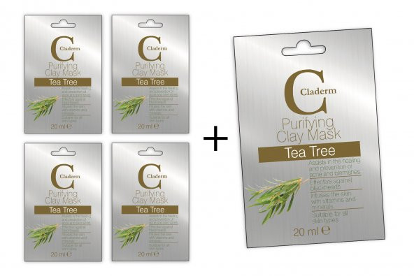 Claderm Tea Tree 20ml 5 'li Avantaj Paketi