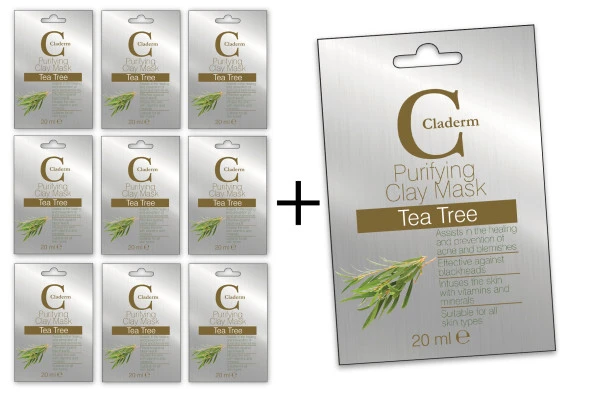 Claderm Tea Tree 20ml 10 'lu Avantaj Paketi